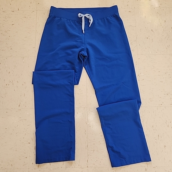 Figs High Waisted Livingston Basic Scrub Pants Royal Blue Women's Size Medium T - Picture 6 of 6